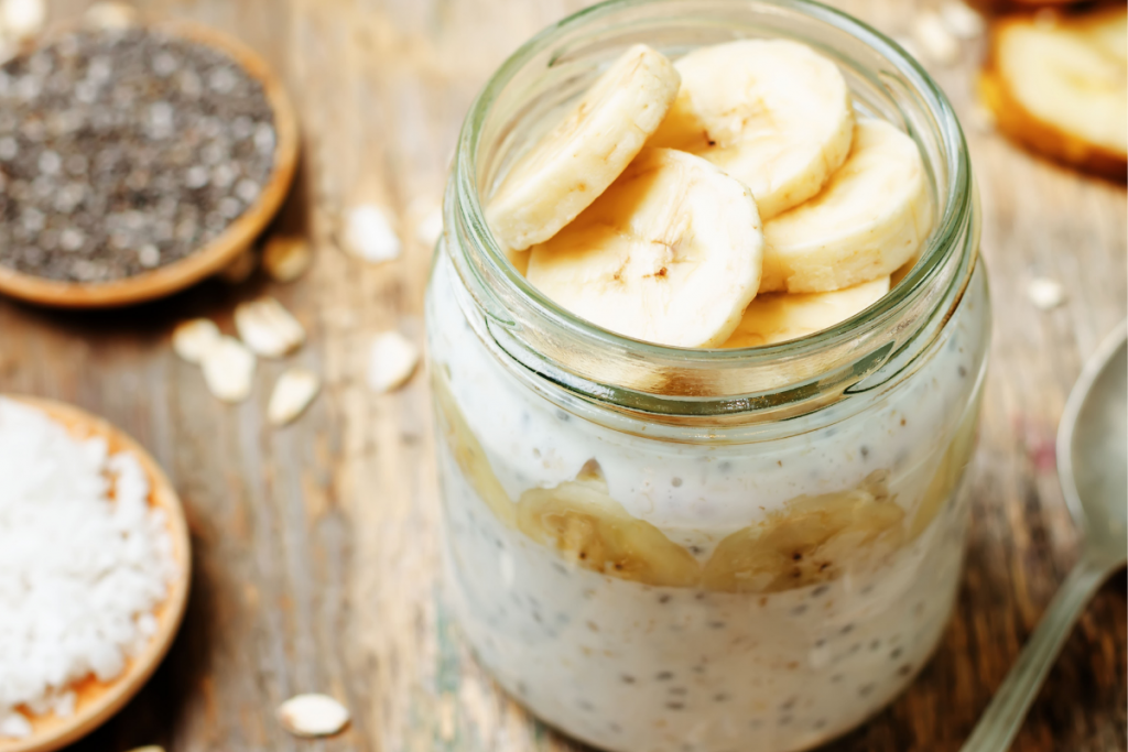 Banana- Healthy and Quick Overnight Oats- Delicious 5 Minutes Recipes