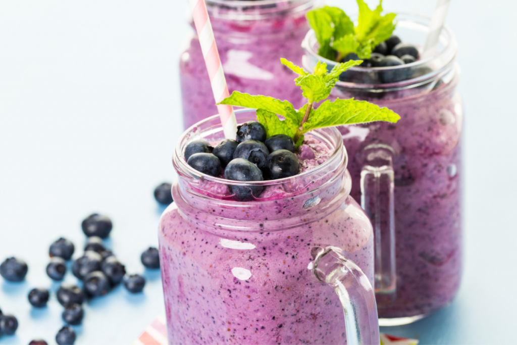 Blueberry- Easy and Yummy Smoothie Options to Make for Breakfast!  