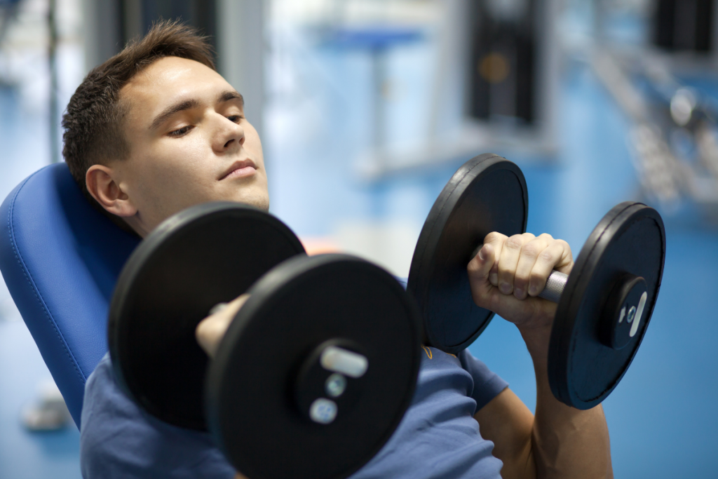 Dumbbells- The Alternating Single-Arm Chest Press
